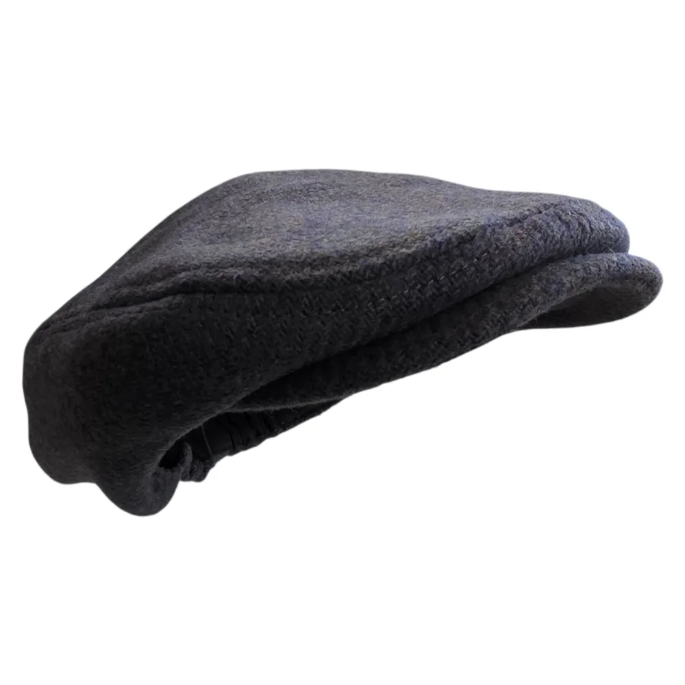 Cat Jack Toddler Kids Flat Cap Hat 2T 5T Gray Tweed Herringbone